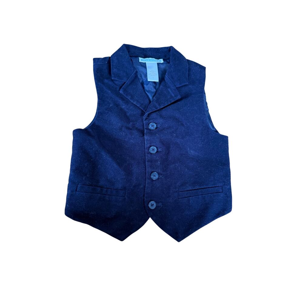 Janie and Jack blue formal boys vest